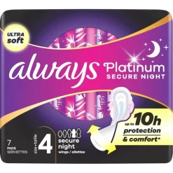 New Always Platinum Secure Night Maandverband