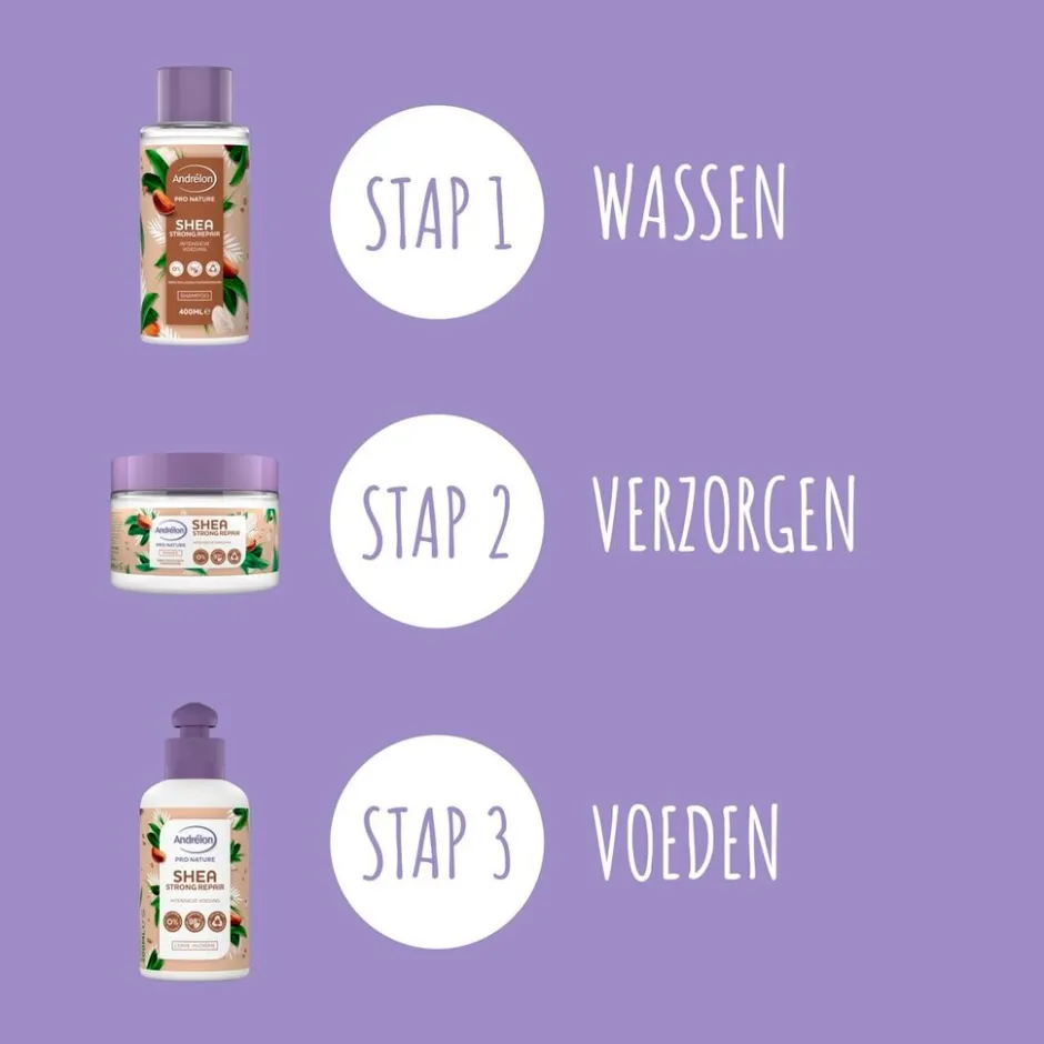 Outlet Andrelon Andrélon Pro Nature Shea Strong Repair Haarmasker