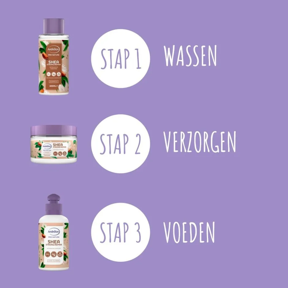 Discount Andrelon Andrélon Pro Nature Shea Strong Repair Leave-In Crème