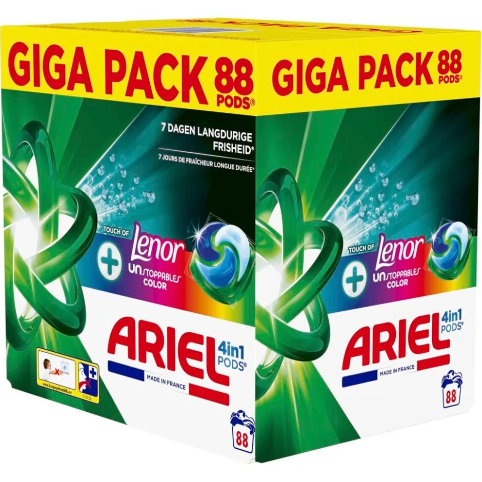 Discount Ariel +Touch of Lenor Unstoppables Color 4-in-1 Wasmiddelpods