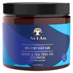 New As I Am Dry & Itchy Scalp Care Olive & Tea Tree Oil Co-Wash