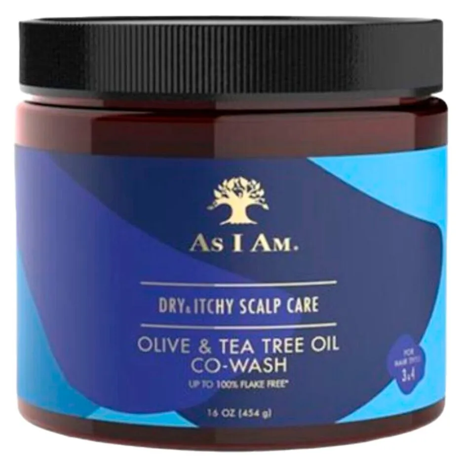 New As I Am Dry & Itchy Scalp Care Olive & Tea Tree Oil Co-Wash