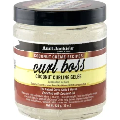 New Aunt Jackie's Coconut Crème Recipes Curl Boss Coconut Curling Gelée