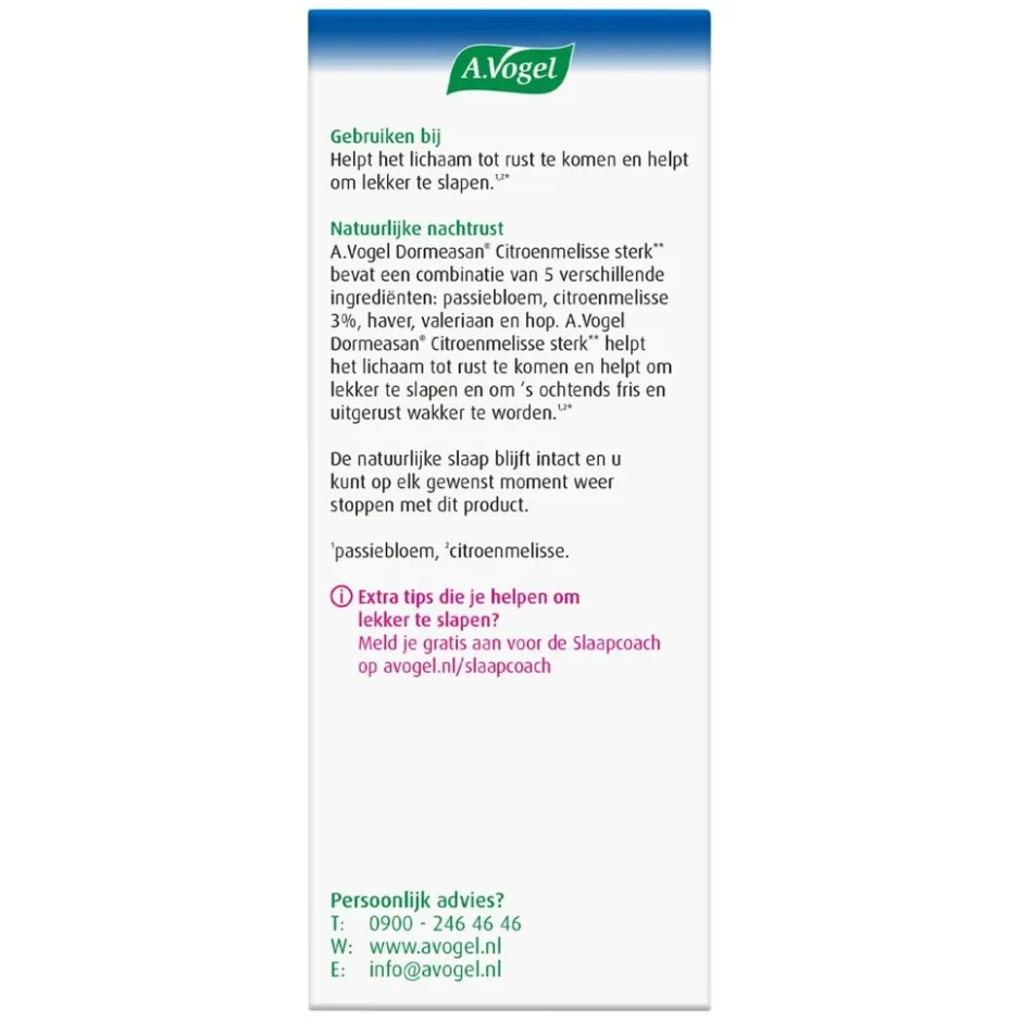 Hot A.Vogel Nachtrust Sterk** Tabletten