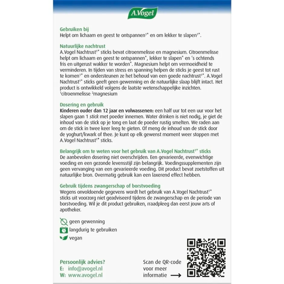 Hot A.Vogel Nachtrust Sticks