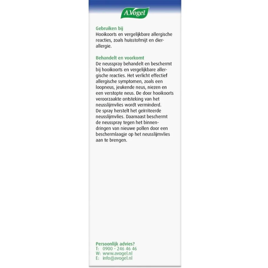 Outlet A.Vogel Pollinosan Hooikoorts Neusspray