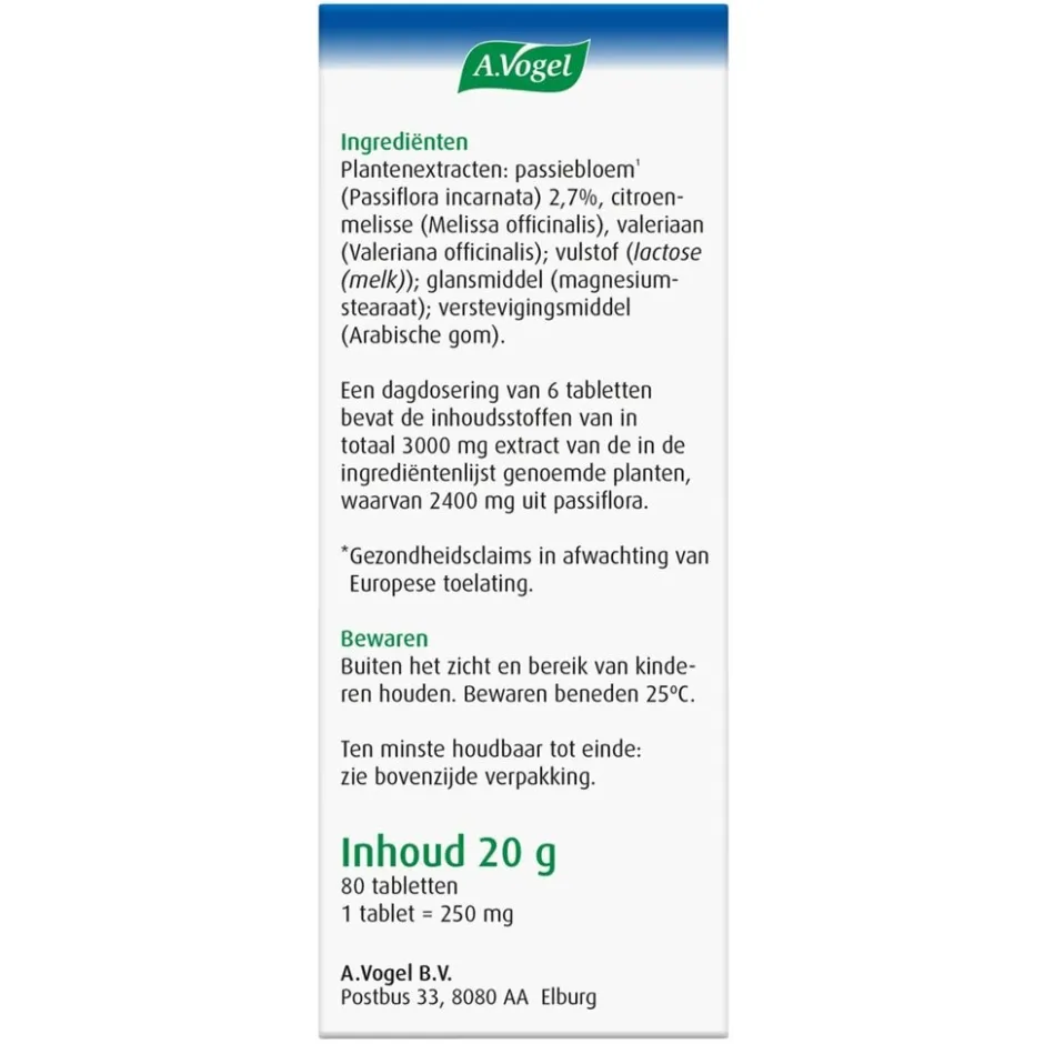 Discount A.Vogel Rustgevend Passiflora Complex Tabletten