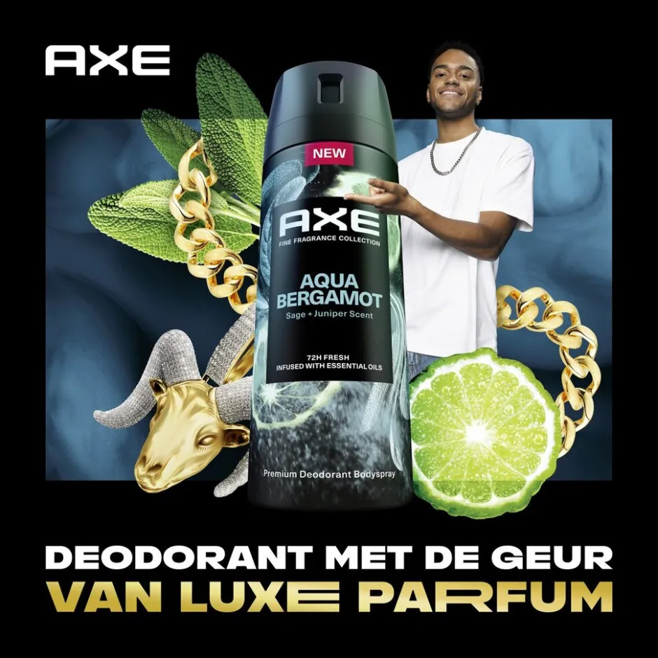 Hot Axe Fine Fragrance Aqua Bergamot Deodorant & Bodyspray