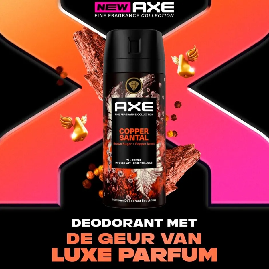 New Axe Fine Fragrance Copper Santal Deodorant Bodyspray