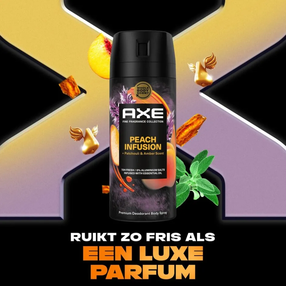 Outlet Axe Fine Fragrance Peach Infusion Deodorant Bodyspray