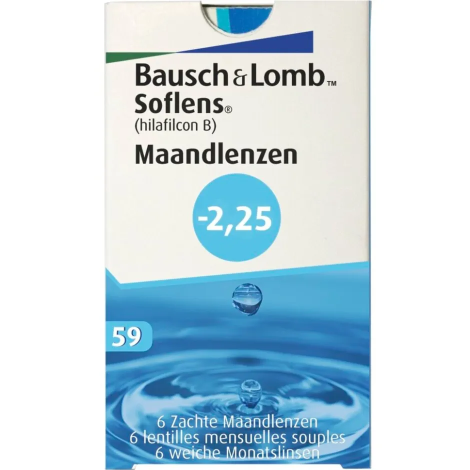 New Bausch & Lomb -2.25 Maandlenzen