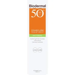 New Biodermal SPF50+ Matterende Zonnefluïde voor je Gezicht