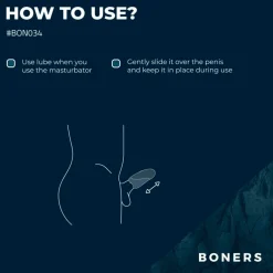 Hot Boners #BONO34 Vibrating Hand Job Stroker