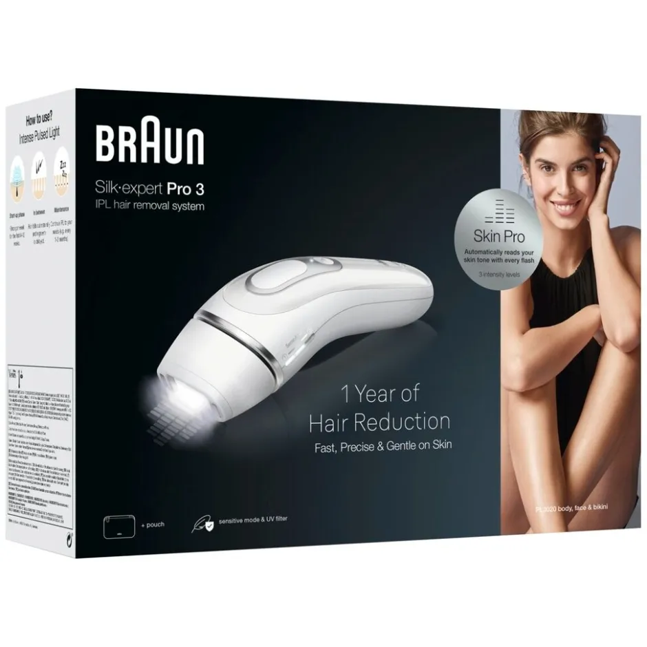 Discount Braun IPL Silk-Expert Pro 3 PL3020 Lichtontharingsapparaat Met Etui
