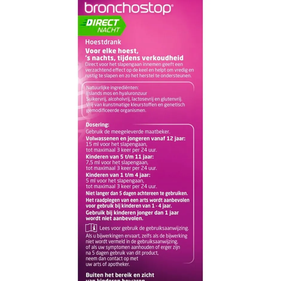 Hot Bronchostop Direct Nacht 5-in-1 Hoestdrank