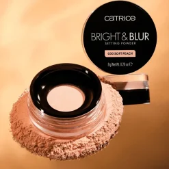 Hot Catrice Bright & Blur 030 Soft Peach Setting Powder