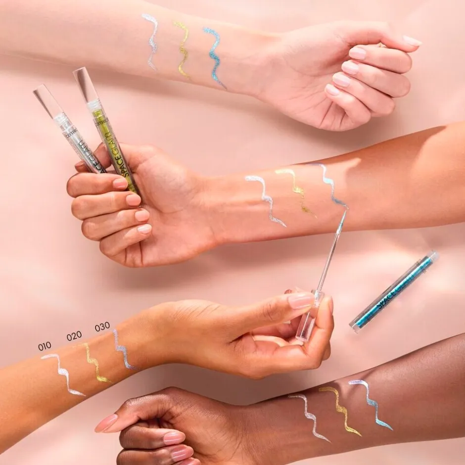 New Catrice Space Glam 020 Galactic Glitter Liquid Effect Eyeliner