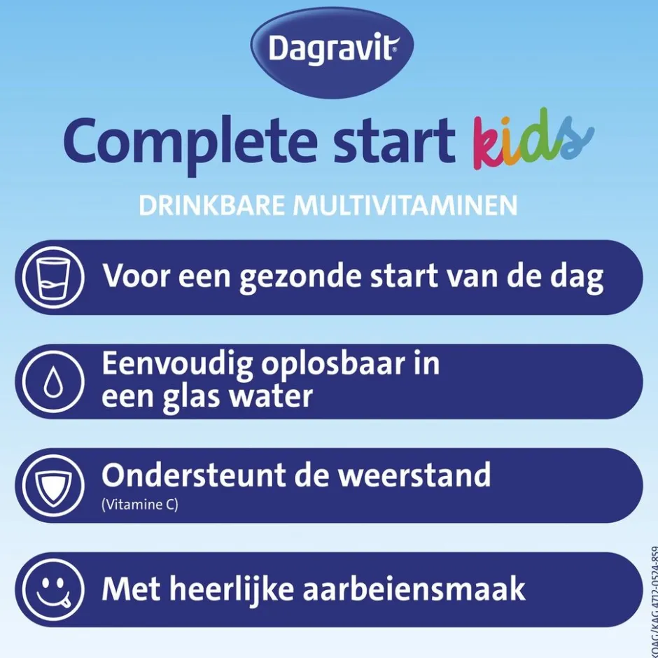 Online Dagravit Complete Start Kids 3-12 Drinkbare Multivitaminen Sachets