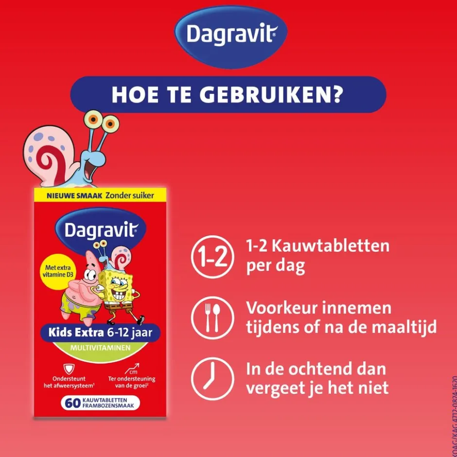 Outlet Dagravit Kids Multivitaminen Kauwtabletten