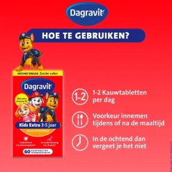 Discount Dagravit Kids-Xtra Paw Patrol 3-5 jaar Kauwtabletten
