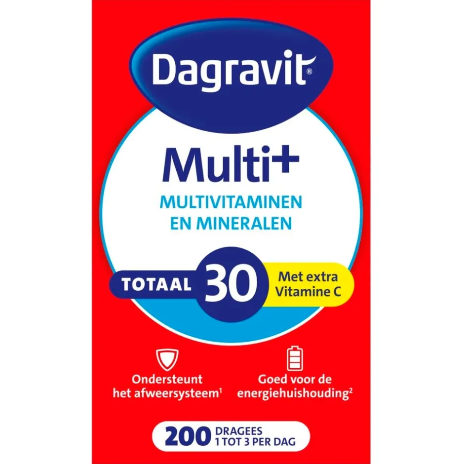 Outlet Dagravit Totaal 30 Multivitaminen en Mineralen Dragees