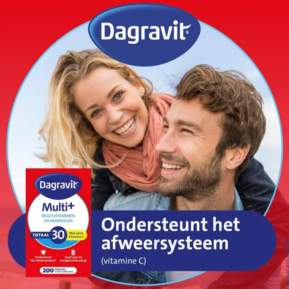 Outlet Dagravit Totaal 30 Multivitaminen en Mineralen Dragees