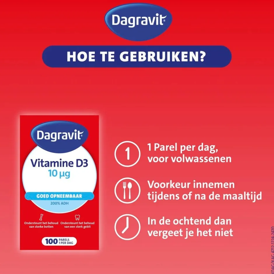 Sale Dagravit Vitamine D3 10ug Parels