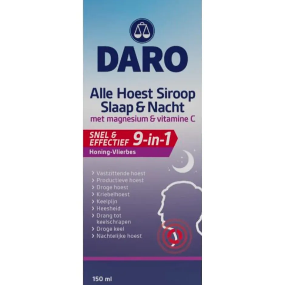 Discount Daro Alle Hoest Siroop Slaap & Nacht Hoestsiroop