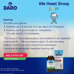 New Daro Junior Alle Hoest Siroop