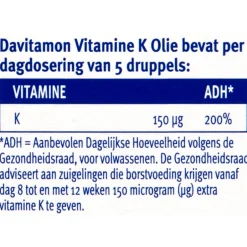 Outlet Davitamon Davitamine Vitamine K Olie