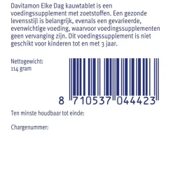 Online Davitamon Elke Dag Kauwtabletten