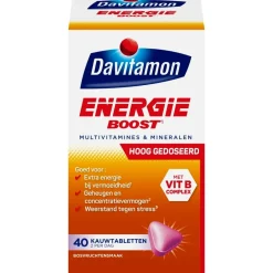 New Davitamon Energie Boost¹ Hooggedoseerde Bosvruchten Kauwvitaminen