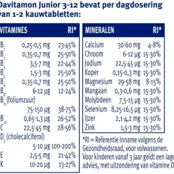 Davitamon Junior 3-12 Banaan Kauwtabletten