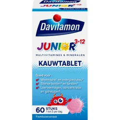 Outlet Davitamon Junior 3+ Framboos Kauwtabletten