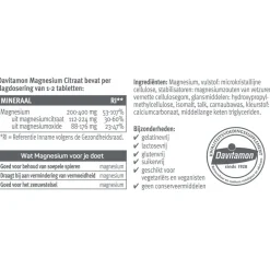New Davitamon Magnesiumcitraat + Magnesiumoxide Tabletten