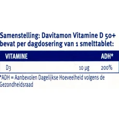 New Davitamon Vitamine D 50+ Smelttabletten