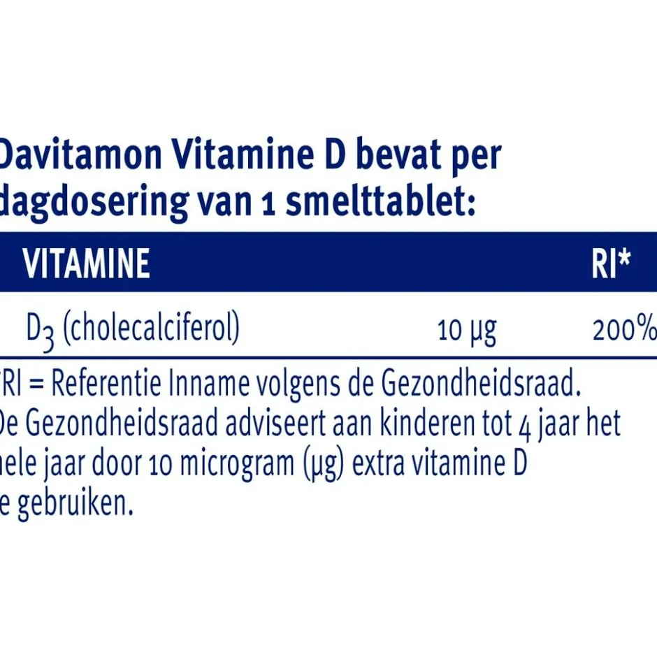 New Davitamon Vitamine D Kind Smelttabletten