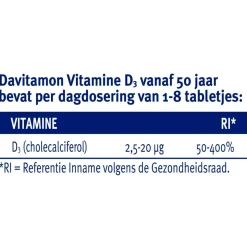 Discount Davitamon Vitamine D3 Vanaf 50 Jaar Tabletten