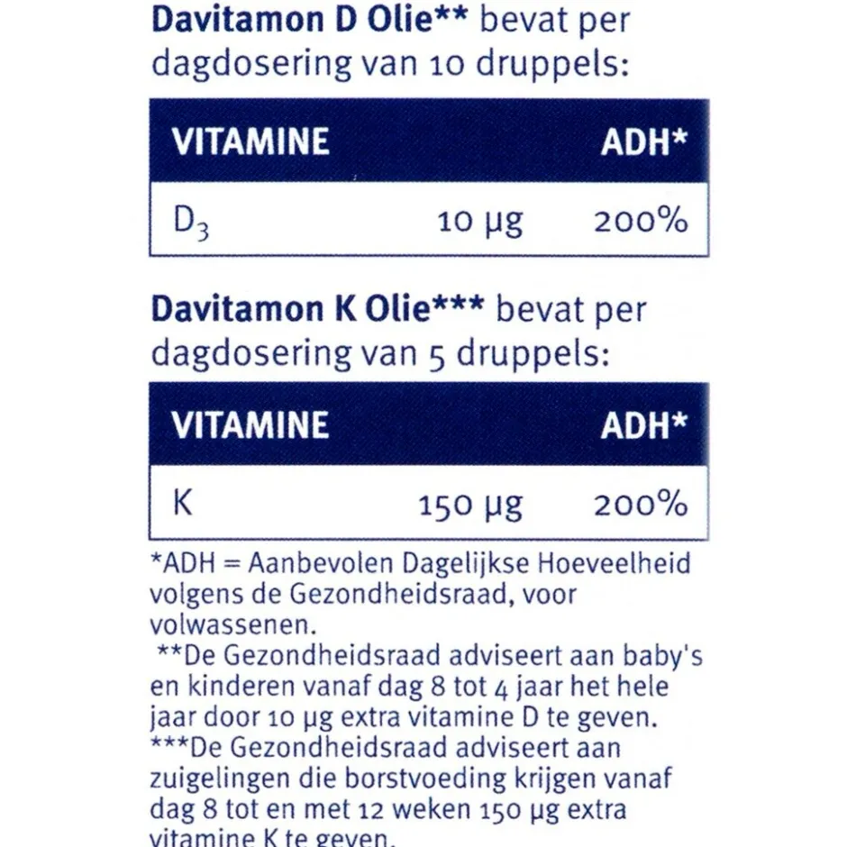 New Davitamon Vitamine K en D Olie