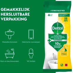 Best Dettol Power & Fresh Citrus Multi-reinigingsdoekjes