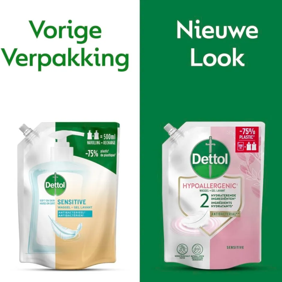Dettol Sensitive Antibacteriële Wasgel Navulling