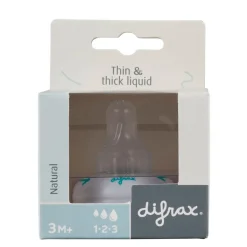 Sale Difrax Natural 1-2-3 3+M Doseerring en Flessenspeen