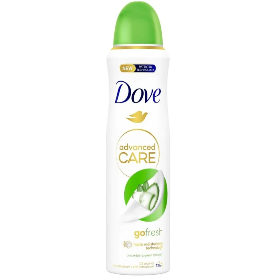 New Dove Advanced Care Go Fresh Cucumber & Green Tea Antitranspirant Deodorant Spray