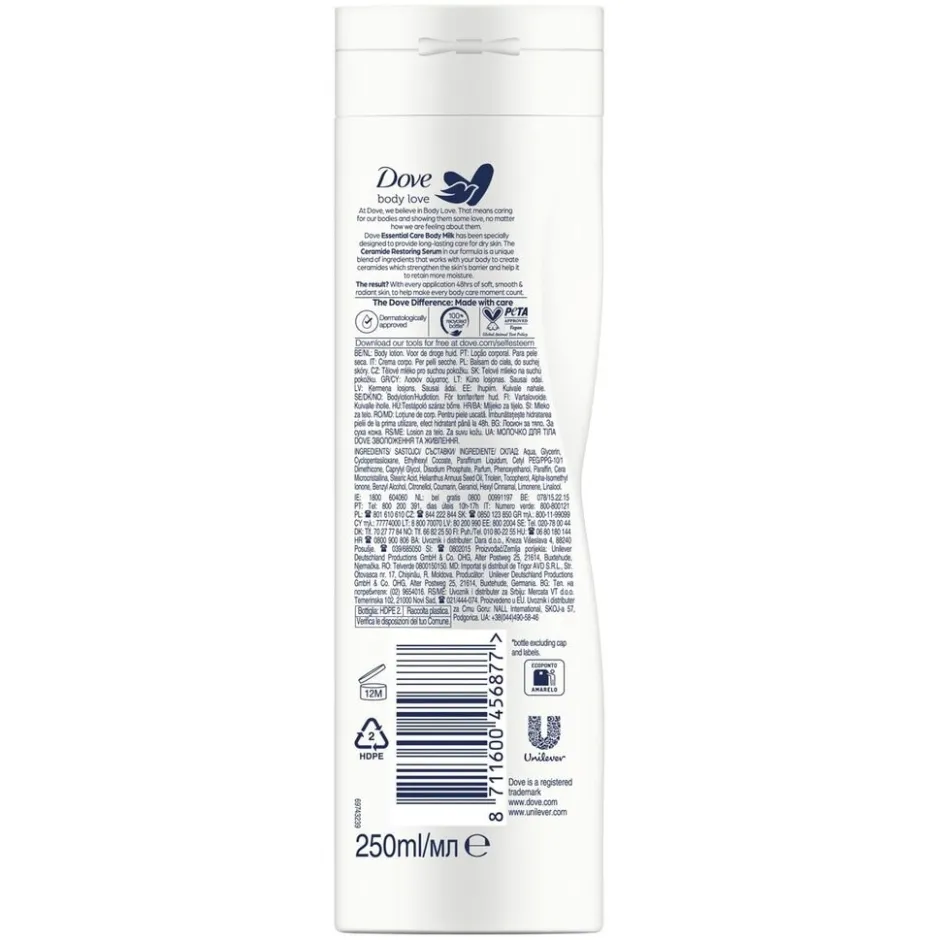 Hot Dove Body Love Essential Care Bodylotion