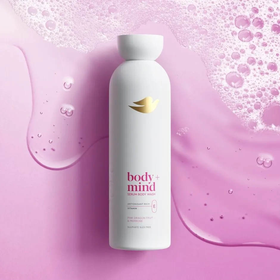 Discount Dove Body+Mind Dragon Fruit & Primrose Oil Douchegel