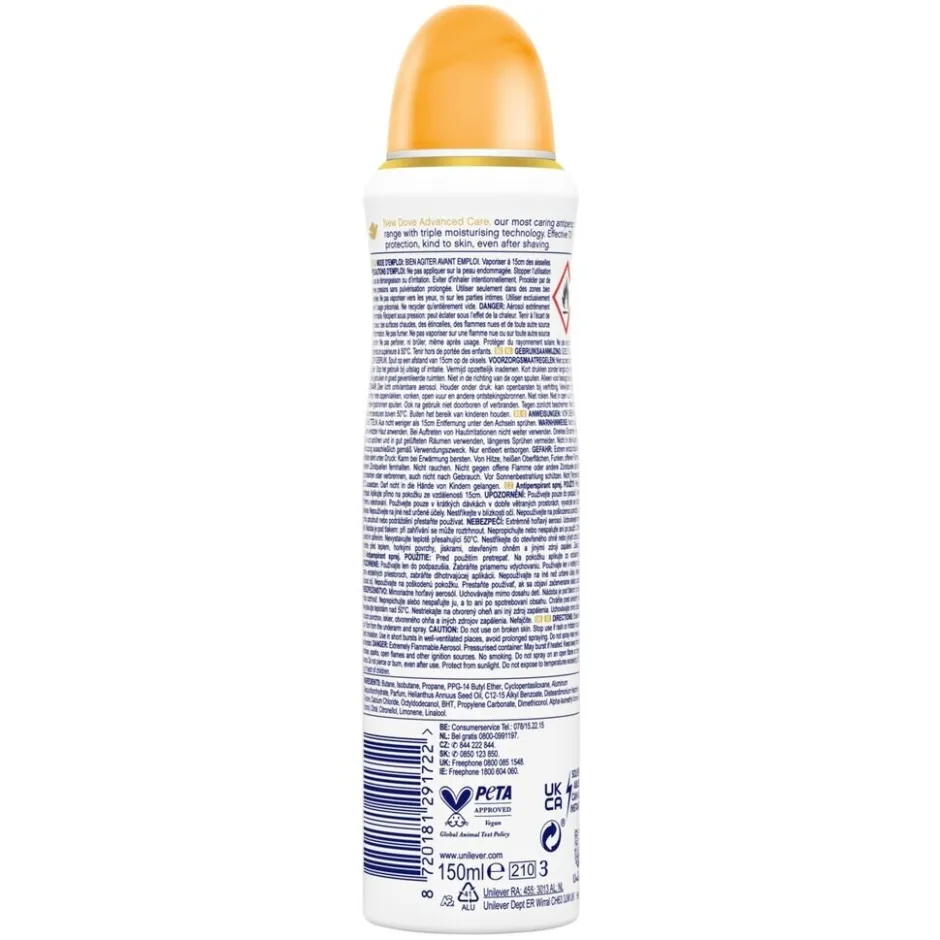 Clearance Dove Go Fresh Passion Fruit & Lemongrass Antitranspirant Spray