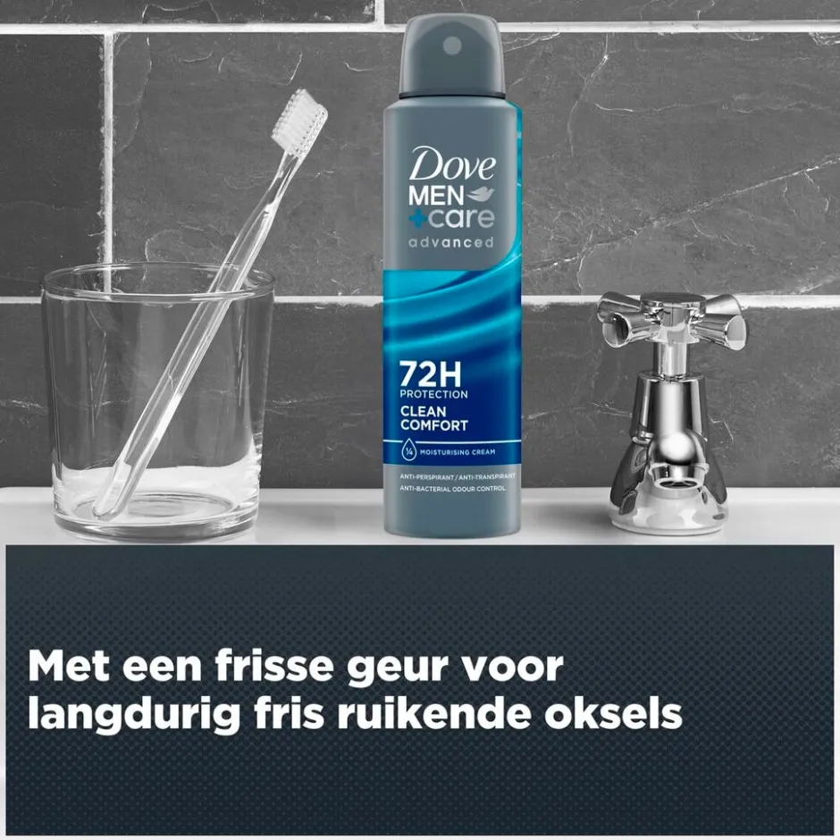 Dove Men + Care Advanced Clean Comfort Antitranspirant Deodorant Spray