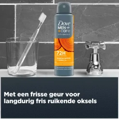 Hot Dove Men +Care Advanced Sandelwood + Vanilla Antitranspirant Spray