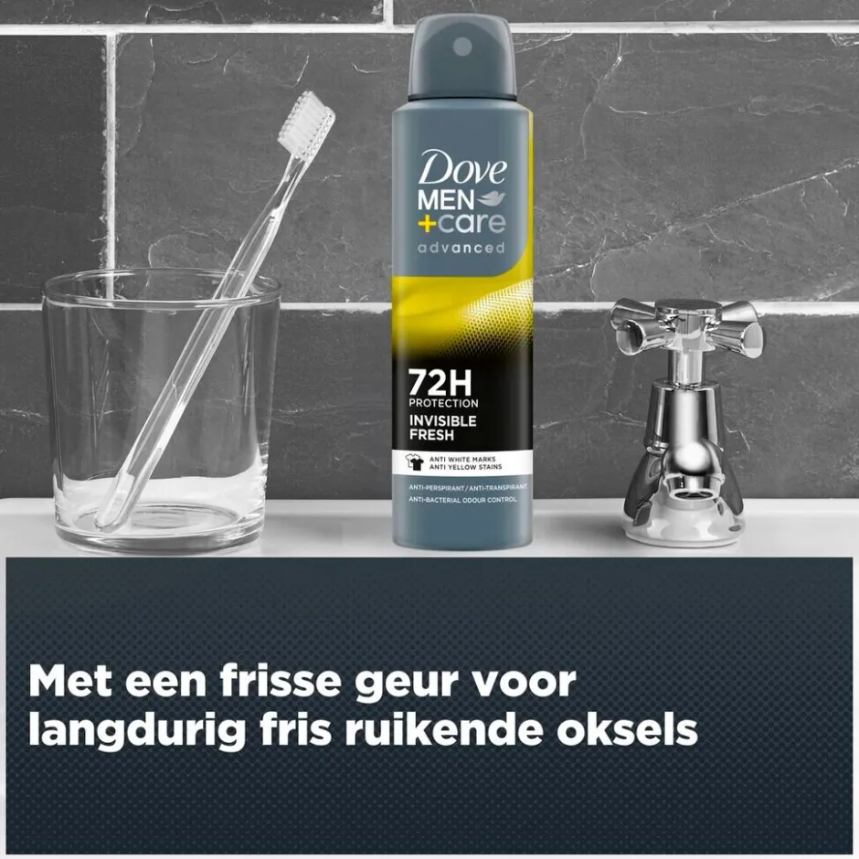 Hot Dove Men +Care Invisible Fresh Antitranspirant Spray