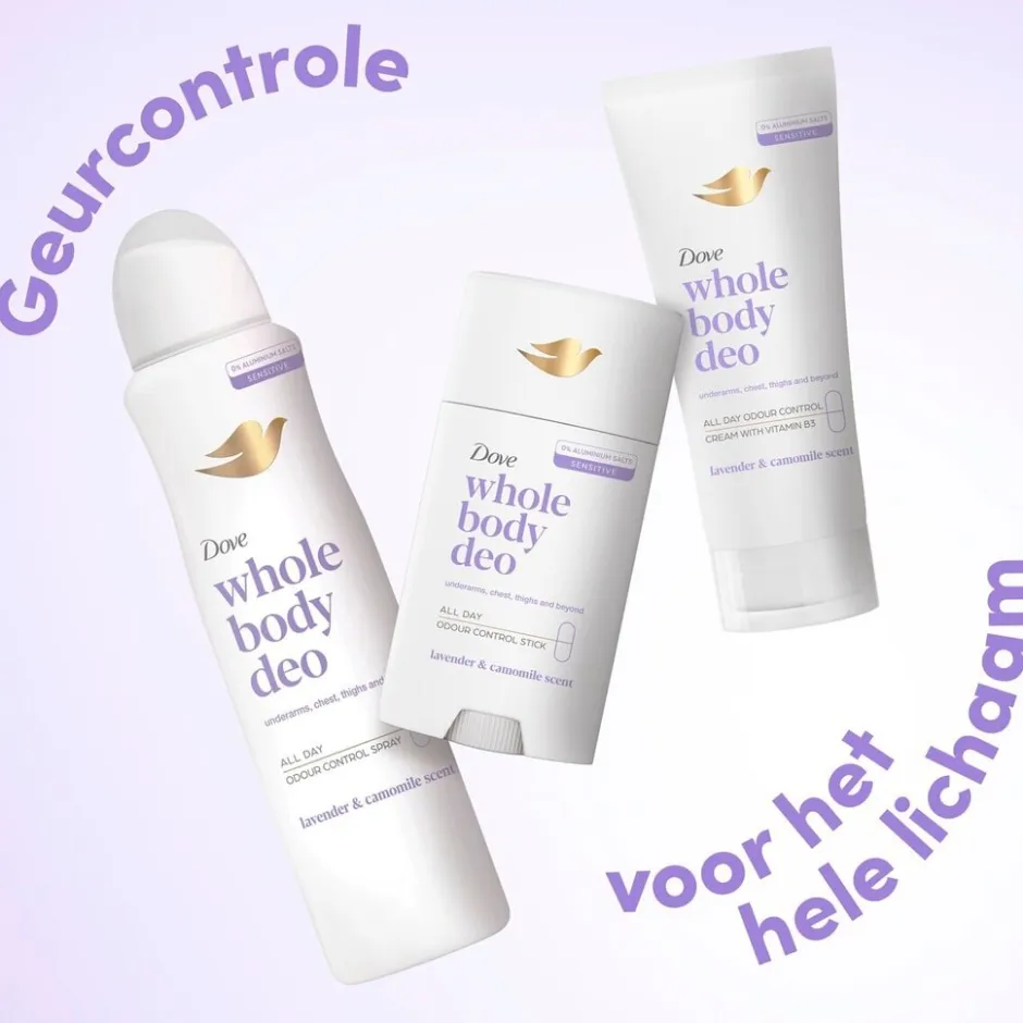 Online Dove Whole Body Lavender & Camomile Deodorant Stick
